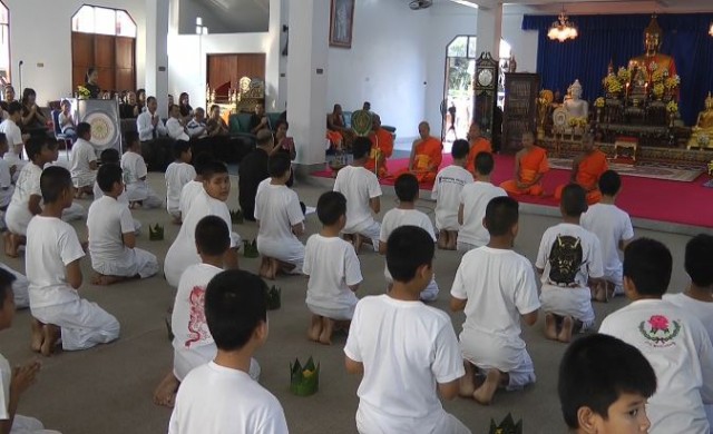 จัดบรรพชาสามเณร89รูป บำเพ็ญพระราชกุศลสตมวาร