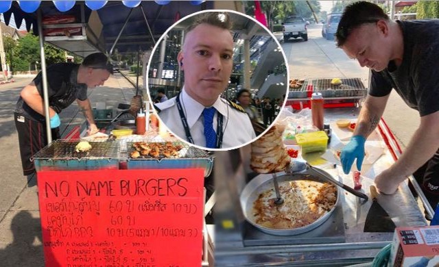 อดีตกัปตันเครื่องบิน เสียขา2ข้าง ใจสู้ขายเบอร์เกอร์เลี้ยงลูก