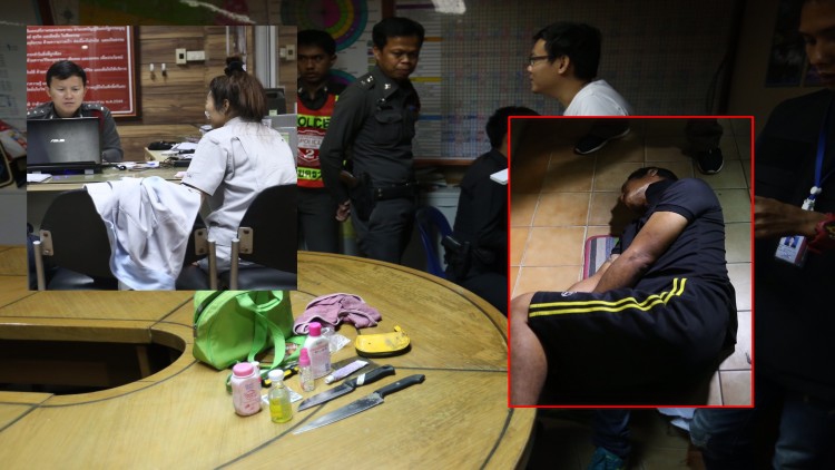 รุมจับหนุ่มเมาหื่น ทำร้ายสาวรง.ลากเข้าพงหญ้าจะข่มขืน