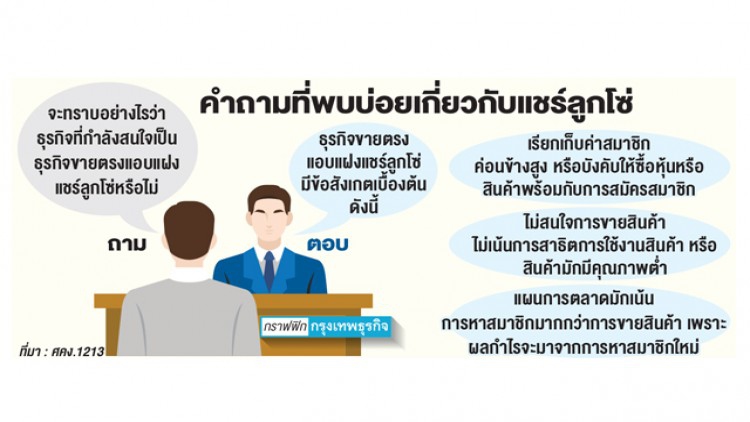 จับไต๋.. กลโกง 'แชร์ลูกโซ่' 