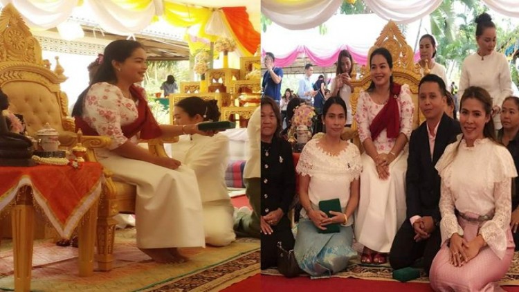 องค์เจ้าสีสุวัตถิ์กุสุมะนารีฯ เสด็จวางศิลาฤกษ์สร้างพญานาค