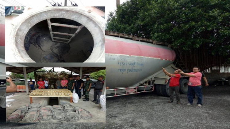 ล็อตใหญ่! จับรถปูนบรรทุกยาบ้า2.2ล้านเม็ด เผยพขร.รับงาน5แสน