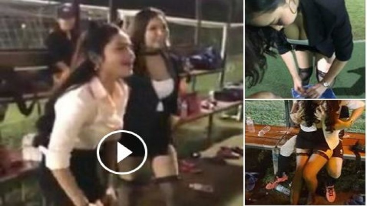 แชร์ว่อน! คลิป-รูป 2สาวสวยข้างสนามบอล