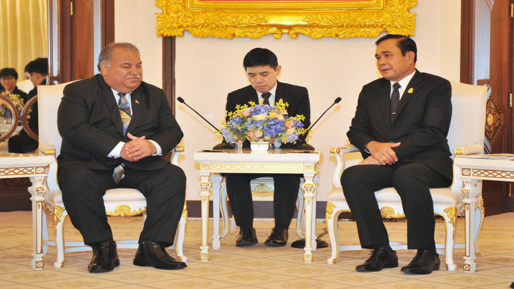 'ประธานาธิบดีนาอูรู' หารือข้อราชการ 'บิ๊กตู่' 