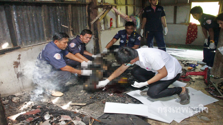 ตร.สงสัยหลานฆ่าลุงก่อนจัดฉากอ้างบ้านไฟไหม้!!