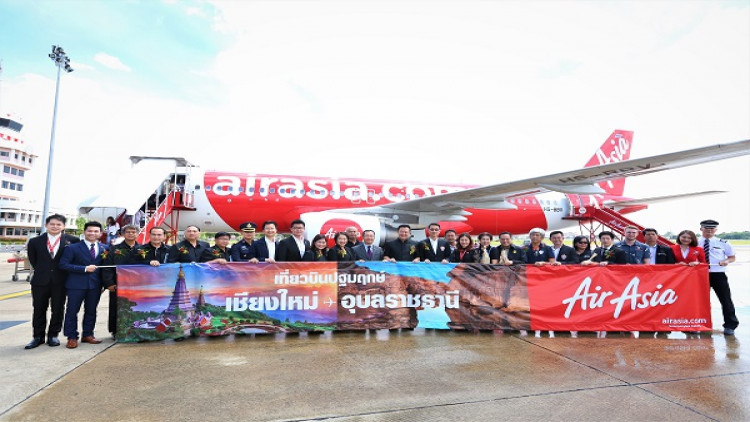 แอร์เอเชียเปิดบินข้ามภาค“เชียงใหม่-อุบลฯ”