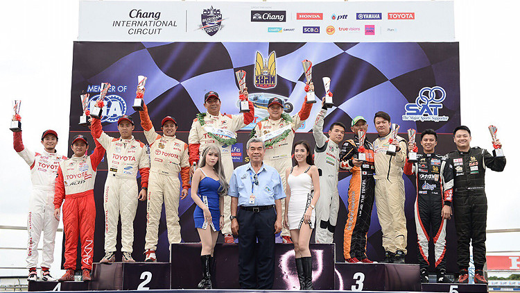 “โตโยต้า ทีมไทยแลนด์” คว้าโพเดียมทั้ง 2 เรซแรก