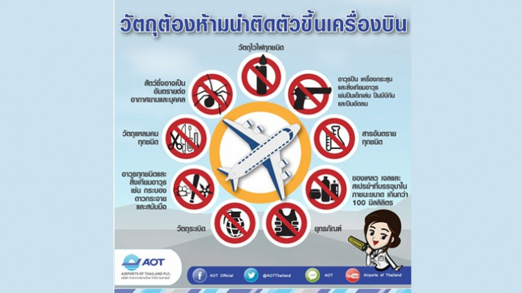 เตือน!! เลี่ยงตรวจค้นของเหลวขึ้นเครื่องเสี่ยงเจอคุก