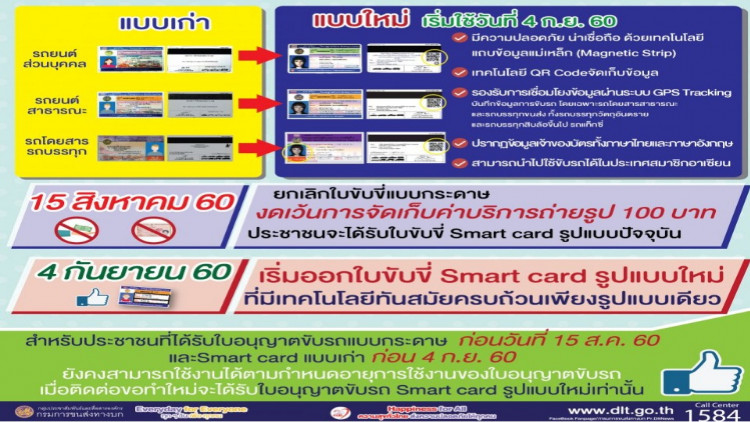 ดีเดย์!! ใช้ใบขับขี่รูปแบบใหม่ 4 ก.ย.นี้