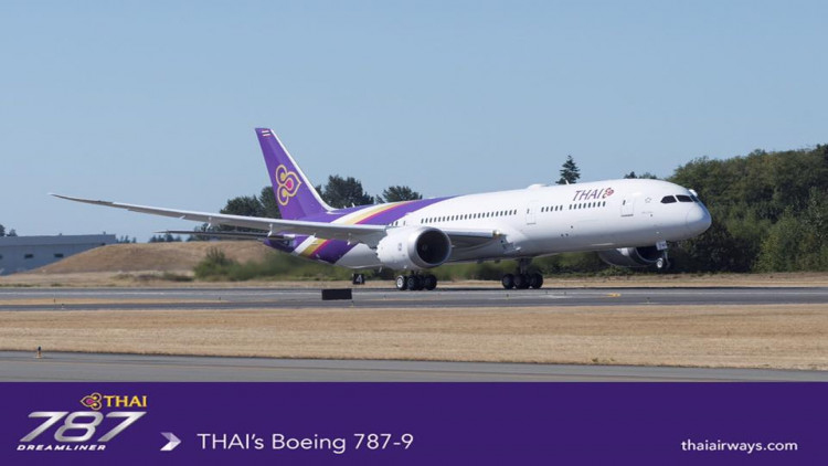 'THAI' รับโบอิ้ง 787-9 ดรีมไลเนอร์ลำแรก