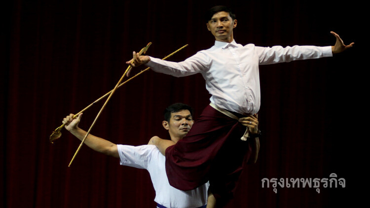 ซ้อมการแสดงโขนพระราชพิธีถวายพระเพลิงพระบรมศพ ร.9