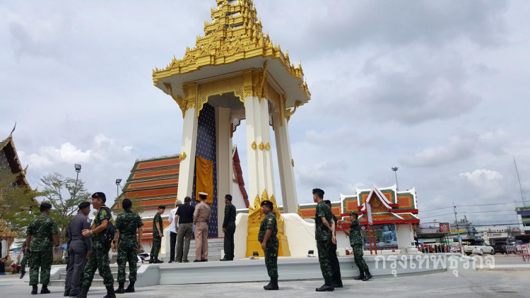 พระเมรุมาศจำลองสุพรรณบุรี  เสร็จ 100 เปอร์เซ็นต์