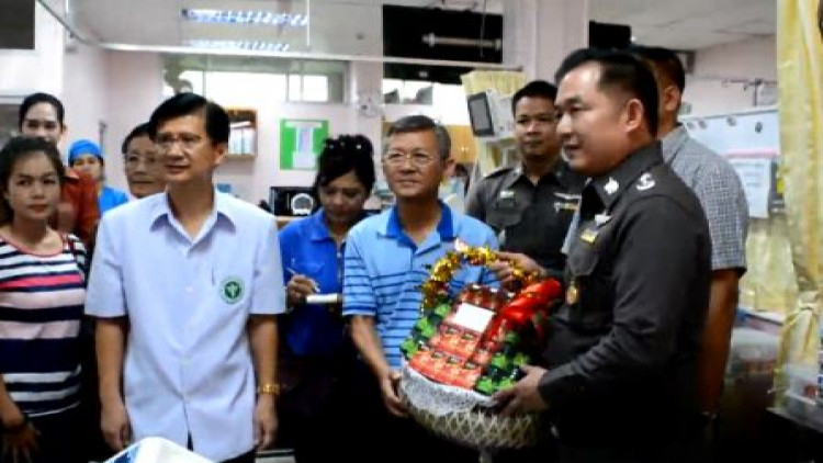 'ด.ต.' แหลมฉบัง ถูกวัยรุ่นแหกด่านชน อาการปลอดภัยแล้ว