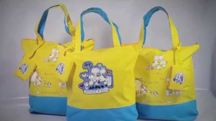 'กระเป๋าจิตอาสา' ลายภาพวาดฝีพระหัตถ์