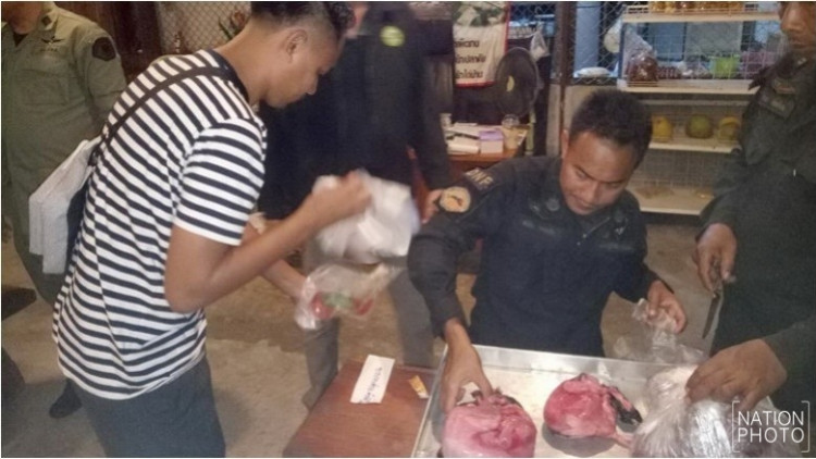 ลุยตรวจ 'ร้านอาหารป่ากาญจนบุรี' ยึดเนื้อต้องสงสัย