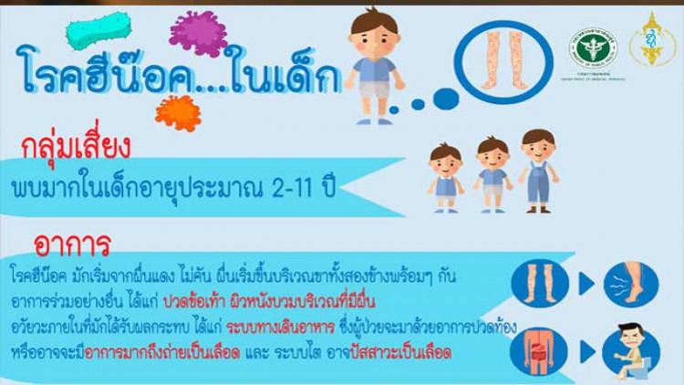 'โรคฮีน็อค' ในเด็กไม่ใช่โรคติดต่อ 