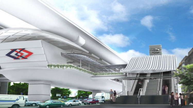 รฟม. แจ้งเบี่ยงจราจรแยกสามัคคี-กรมชลฯ