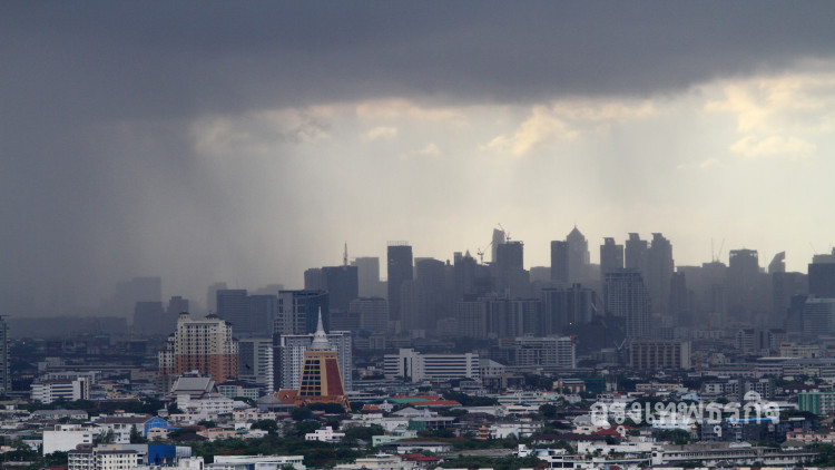 กรุงเทพฯและปริมณฑล มีฝน70ของพื้นที่ ระวังฝนตกหนักลมกระโชกแรง