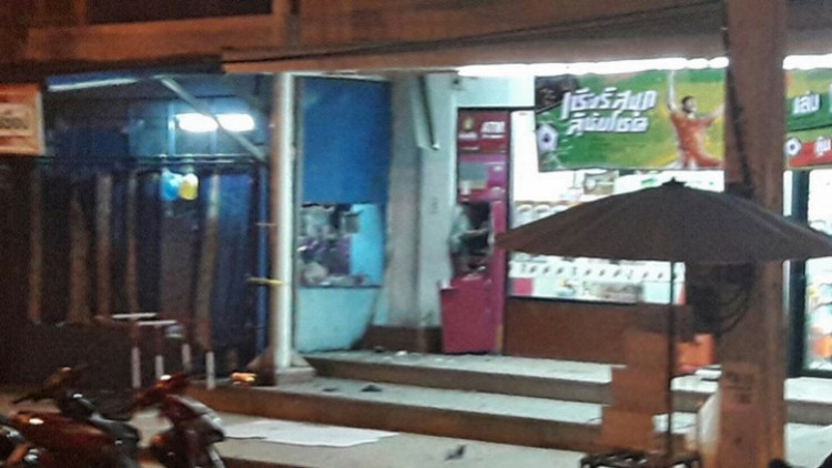 โจรใต้ป่วน ระเบิดตู้กดเงิน ตลาดปูยุด จ.ปัตตานี