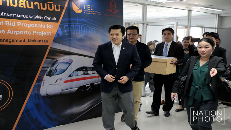 'ศุภชัย' นำทัพยื่นซองชิงไฮสปีดเทรนเชื่อม 3 สนามบิน