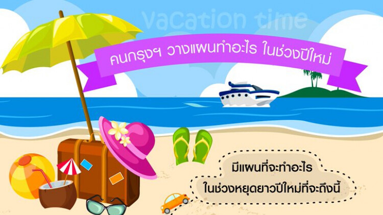 คนกรุงฯ 64% วางแผนไปต่างจังหวัดช่วงหยุดยาวปีใหม่