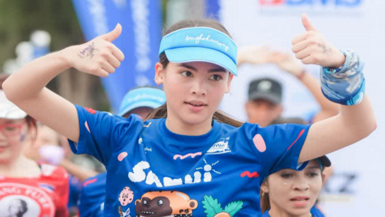 'ญาญ่า' ลงวิ่งครั้งแรกในชีวิต