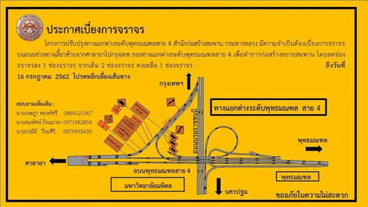 ทางหลวงแจ้งเบี่ยงจราจรแยกต่างระดับพุทธมณฑล สาย 4