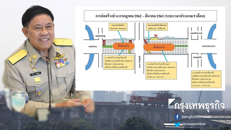 'อัศวิน' แจงปิดการจราจร ก่อสร้างอุโมงค์ทางลอดรัชดา-ราชพฤกษ์