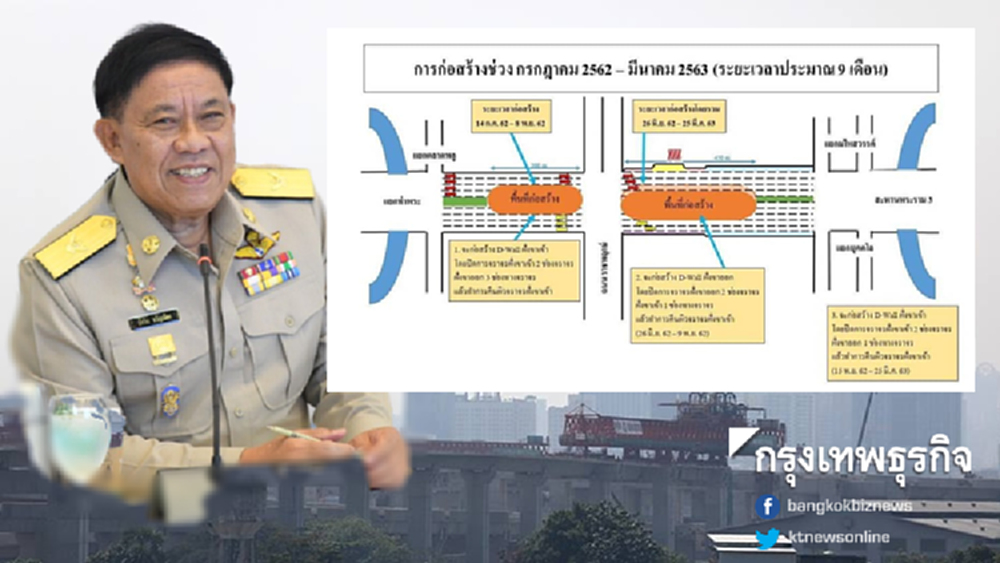 'อัศวิน' แจงปิดการจราจร ก่อสร้างอุโมงค์ทางลอดรัชดา-ราชพฤกษ์