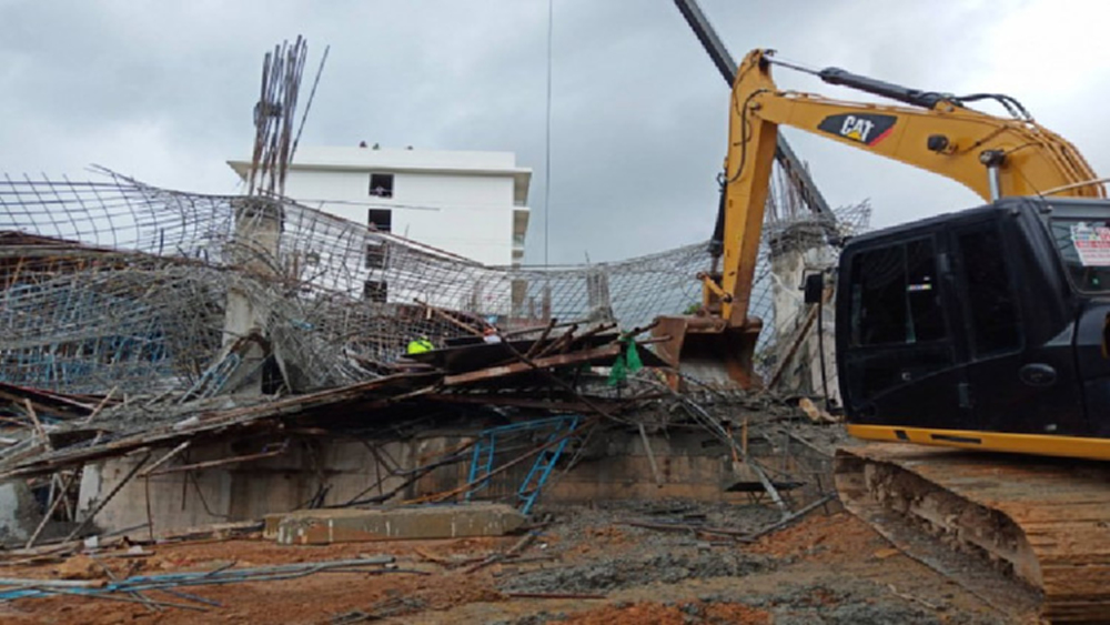 นั่งร้านสร้างคอนโด ริมหาดราไวย์ถล่ม ทับคนงานดับ3 ราย
