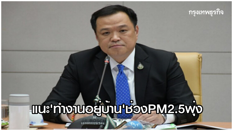 'อนุทิน' ผุดไอเดีย 'ทำงานอยู่บ้าน' ช่วง PM2.5 พุ่ง