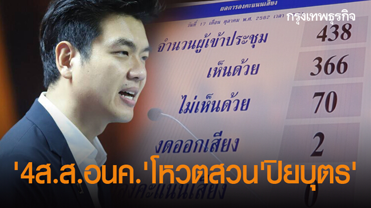 เปิดผลโหวต พ.ร.ก.โอนกำลังพล '4 ส.ส.อนค.' โหวตสวน 'ปิยบุตร'