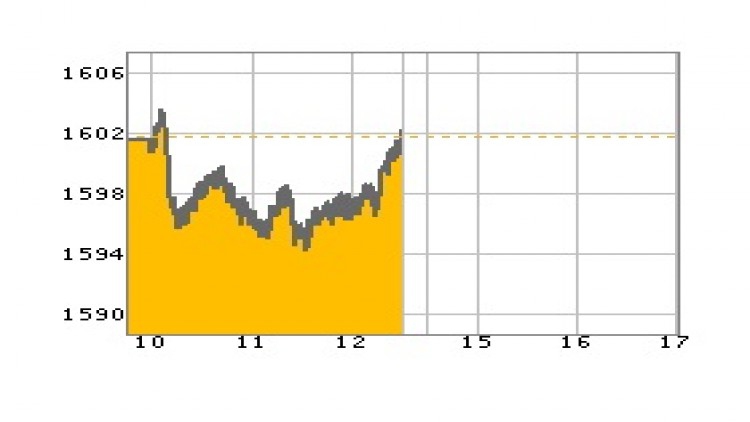 "หุ้นไทย" ภาคเช้าปิดที่ 1,602.09 จุด บวก 0.60 จุด หรือ 0.04%