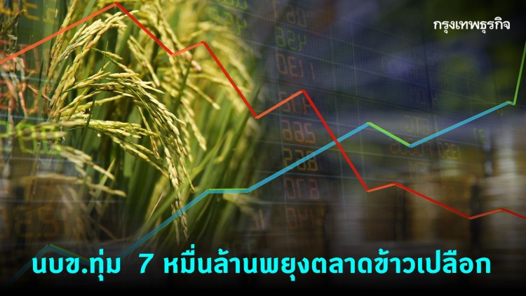 ราคาข้าวจ่อร่วง  "อนุฯนบข."เตรียมทุ่ม  7 หมื่นล้านพยุงตลาด