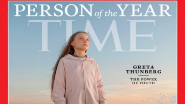 นิตยสารไทม์ชู“เกรต้า ทุนเบิร์ก”บุคคลแห่งปี63