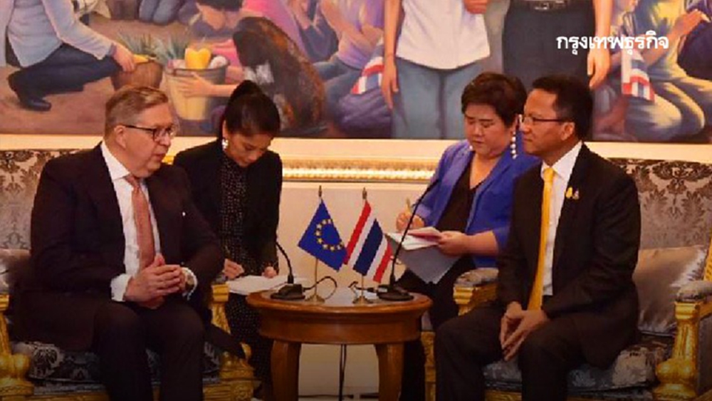 ทูตอียูชมไทย ใช้แผนธุรกิจกับสิทธิมนุษยชน ประเทศแรกในเอเชีย