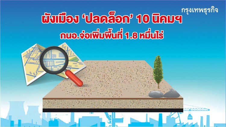 ผังเมืองปลดล็อก 10 นิคมฯ  กนอ.จ่อตั้งเพิ่มพื้นที่ 1.8 หมื่นไร่