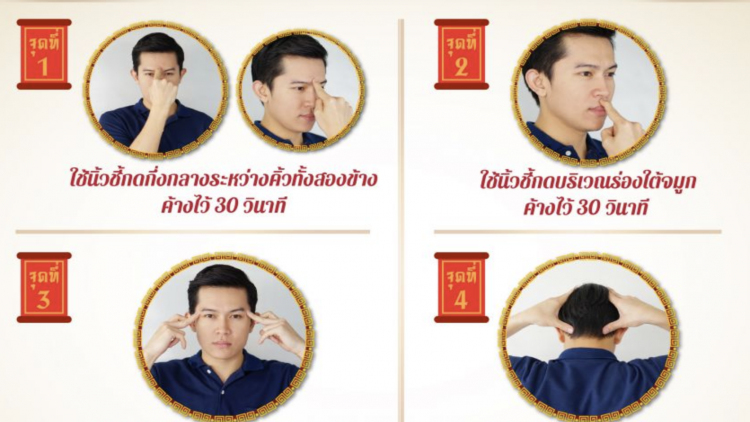 กด 5 จุด ช่วยให้ร่างกายตื่นตัว