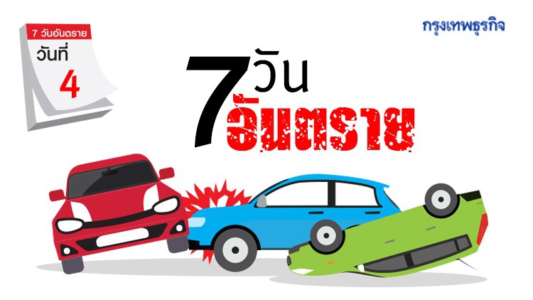 วันที่ 4 รับปีใหม่อุบัติเหตุพุ่ง ดับ 208 ราย กรุงเทพฯ ครองแชมป์