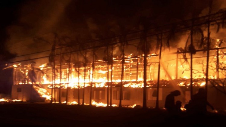 ด่วน! ไฟไหม้ในกรมทหารราบที่ 11 รักษาพระองค์ เขตบางเขน