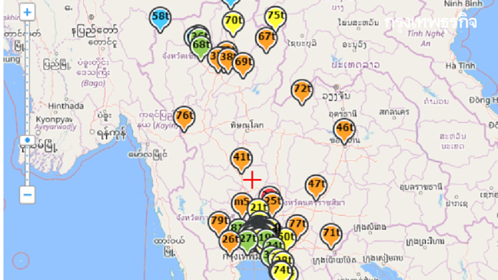 ฝุ่นพิษ 7 พื้นที่กทม. และ 18 พื้นที่ทั่วไทย PM2.5 เกินมาตรฐาน