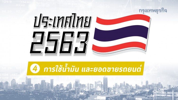ประเทศไทย 2563: การใช้น้ำมัน และการขายรถยนต์