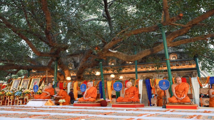 กรมพระศรีสวางควัฒนฯ เสด็จเป็นประธานพิธีบรรพชาสามเณรใต้ต้นพระศรีมหาโพธิ์
