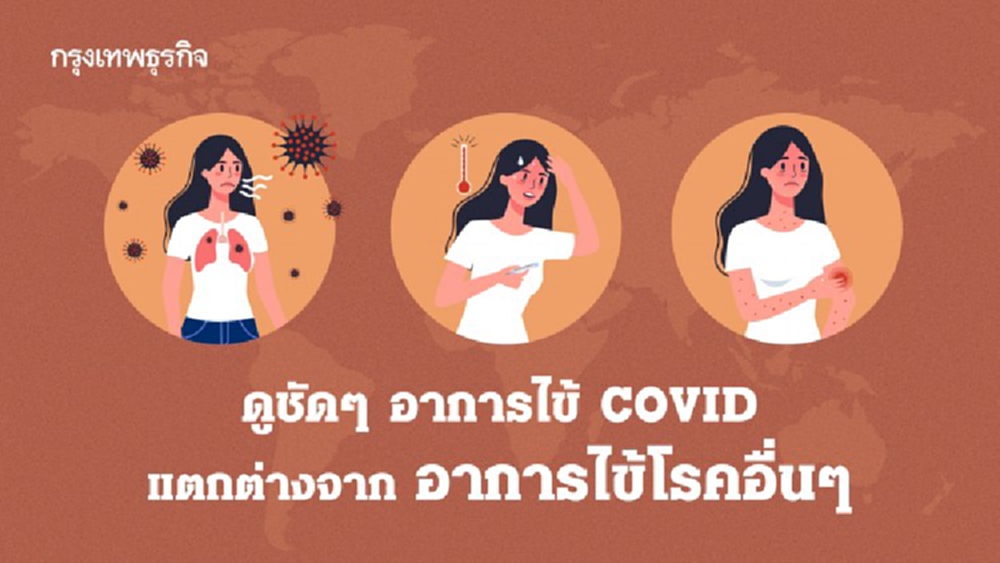 เช็คอีกที! อาการป่วย 'COVID' แตกต่างจากอาการไข้ทั่วไป