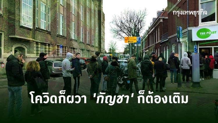 เนเธอร์แลนด์แห่ตุน ‘กัญชา’ ก่อนปิดเมืองสู้ 'โควิด-19'