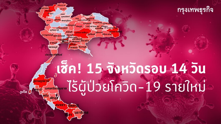 19จังหวัดไม่พบผู้ป่วยโควิด-19รายใหม่