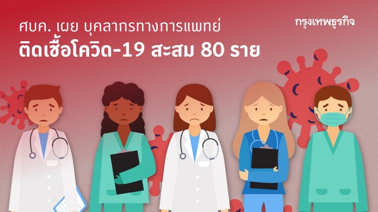 ศบค. เผย บุคลากรทางการแพทย์ ติดเชื้อโควิด-19 สะสม 80 ราย