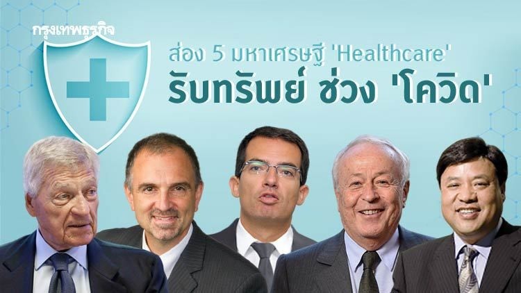 ส่อง 5 มหาเศรษฐี ‘Healthcare’ รับทรัพย์ ช่วง ‘โควิด’