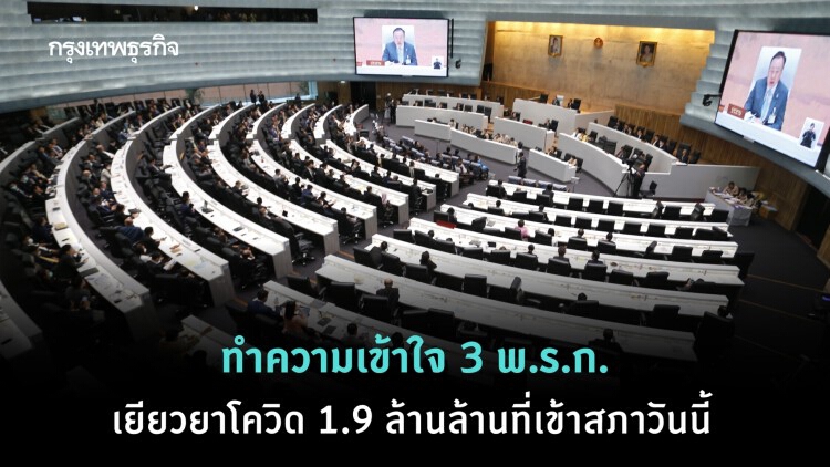 ทำความเข้าใจ 3 พ.ร.ก.เยียวยาโควิด ‘1.9 ล้านล้าน’ เข้าสภาวันนี้