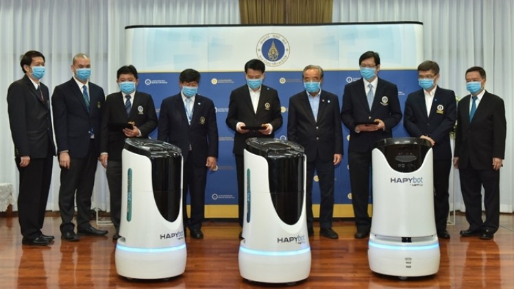 "Hapybot" หุ่นยนต์ลดภาระแพทย์ รับมือโควิด-19